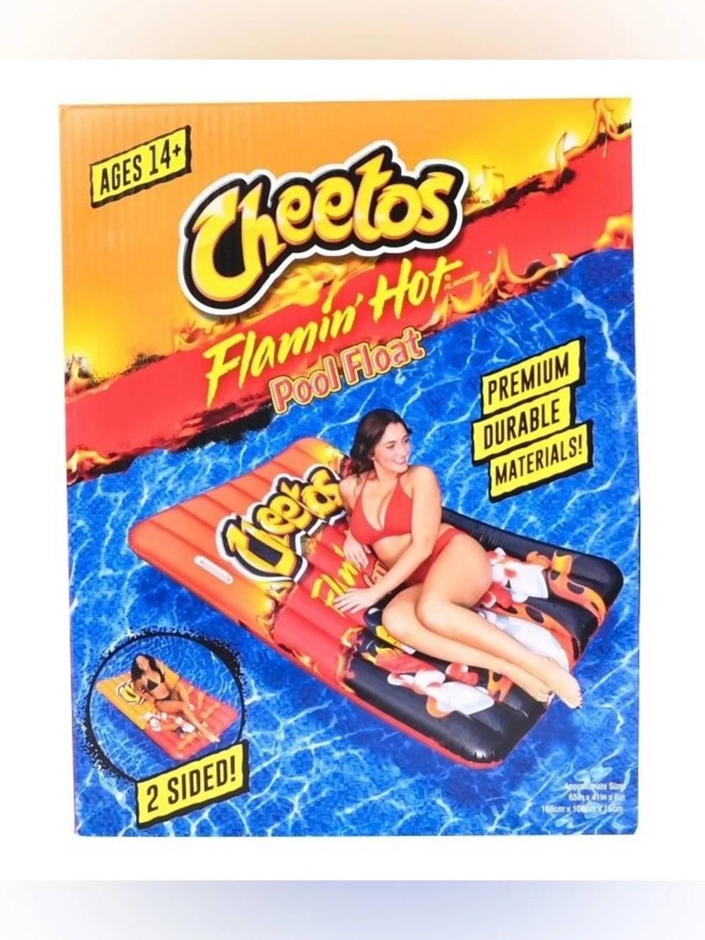 Inflatable Beach/Pool Float - Flamin' Hot Orange Cheeto